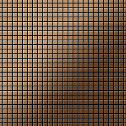 Metal Mosaic Tile Titanium Amber brushed copper 1.6mm Glomesh-Ti-AB