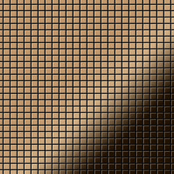 Metal Mosaic Tile Titanium Amber mirror copper 1.6mm Glomesh-Ti-AM