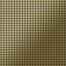 Metal Mosaic Tile Titanium Gold brushed gold 1.6mm Glomesh-Ti-GB