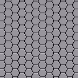 Metal Mosaic Tile Stainless Steel matt grey 1.6mm Honey-S-S-MA