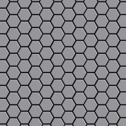 Metal Mosaic Tile Stainless Steel matt grey 1.6mm Honey-S-S-MA