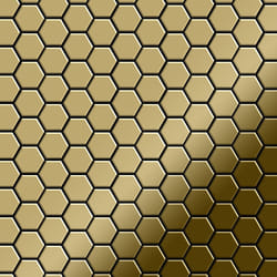 Metal Mosaic Tile Titanium Gold mirror gold 1.6mm Honey-Ti-GM