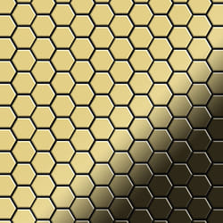 Metal Mosaic Tile Brass mill gold 1.6mm Honey-BM
