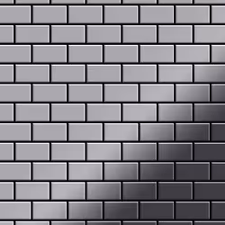Metal Mosaic Tile Stainless Steel marine mirror grey 1.6mm House-S-S-MM