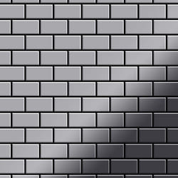 Metal Mosaic Tile Stainless Steel marine mirror grey 1.6mm House-S-S-MM