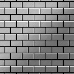 Metal Mosaic Tile Stainless Steel marine brushed grey 1.6mm House-S-S-MB