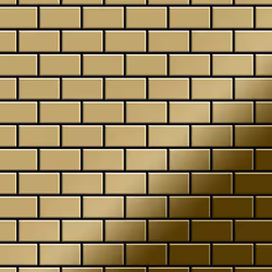 Metal Mosaic Tile Titanium Gold mirror gold 1.6mm House-Ti-GM