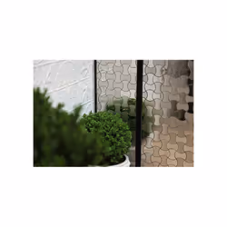Metal Mosaic Tile Stainless Steel brushed grey 1.6mm Infinit-S-S-B