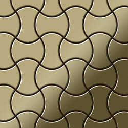 Metal Mosaic Tile Brass mill gold 1.6mm Infinit-BM