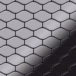 Metal Mosaic Tile Stainless Steel marine mirror grey 1.6mm Karma-S-S-MM