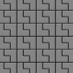 Metal Mosaic Tile Stainless Steel brushed grey 1.6mm Kink-S-S-B