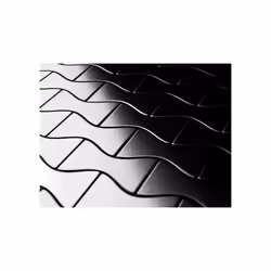 Metal Mosaic Tile Stainless Steel brushed grey 1.6mm Kismet-S-S-B