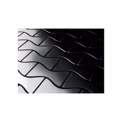 Metal Mosaic Tile Titanium Smoke brushed dark grey 1.6mm Kismet-Ti-SB