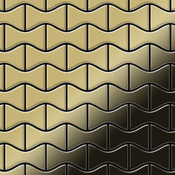 Metal Mosaic Tile Brass mill gold 1.6mm Kismet-BM