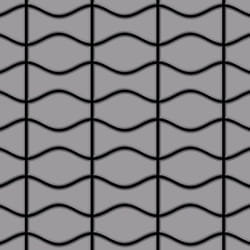 Metal Mosaic Tile Stainless Steel matt grey 1.6mm Kismet & Karma-S-S-MA