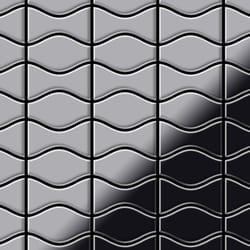 Metal Mosaic Tile Stainless Steel marine mirror grey 1.6mm Kismet & Karma-S-S-MM