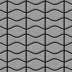 Metal Mosaic Tile Stainless Steel marine brushed grey 1.6mm Kismet&Karma-S-S-MB