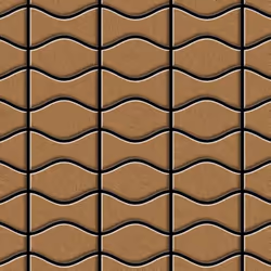 Metal Mosaic Tile Titanium Amber brushed copper 1.6mm Kismet & Karma-Ti-AB