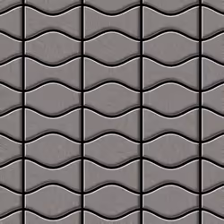 Metal Mosaic Tile Titanium Smoke brushed dark grey 1.6mm Kismet & Karma-Ti-SB