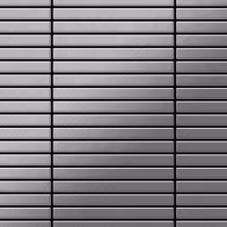 Metal Mosaic Tile Stainless Steel brushed grey 1.6mm Linear-S-S-B
