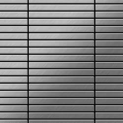 Metal Mosaic Tile Stainless Steel brushed grey 1.6mm Linear-S-S-B