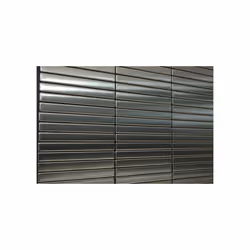 Metal Mosaic Tile Stainless Steel brushed grey 1.6mm Linear-S-S-B
