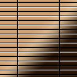 Metal Mosaic Tile Titanium Amber mirror copper 1.6mm Linear-Ti-AM