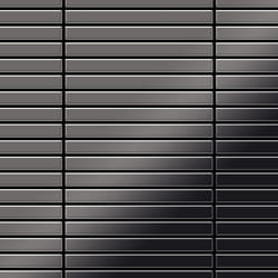 Metal Mosaic Tile Titanium Smoke mirror dark grey 1.6mm Linear-Ti-SM