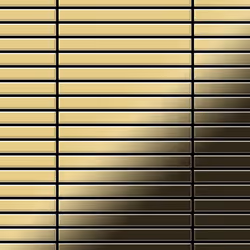 Metal Mosaic Tile Brass mill gold 1.6mm Linear-BM