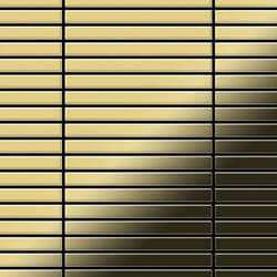 Metal Mosaic Tile Brass mill gold 1.6mm Linear-BM