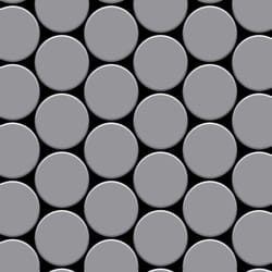 Metal Mosaic Tile Stainless Steel matt grey 1.6mm Medallion-S-S-MA