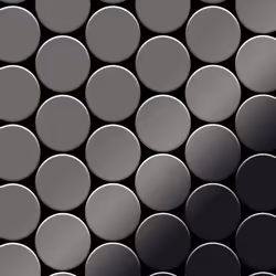 Metal Mosaic Tile Titanium Smoke mirror 1.6mm Medallion-Ti-SM