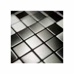 Metal Mosaic Tile Stainless Steel brushed grey 1.6mm Mosaic-S-S-B