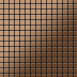 Metal Mosaic Tile Titanium Amber brushed copper 1.6mm Mosaic-Ti-AB