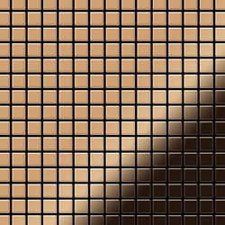 Metal Mosaic Tile Titanium Amber mirror copper 1.6mm Mosaic-Ti-AM