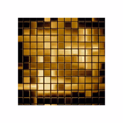 Metal Mosaic Tile Titanium Gold brushed gold 1.6mm Mosaic-Ti-GB