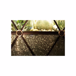 Metal Mosaic Tile Stainless Steel brushed grey 1.6mm Penny-S-S-B