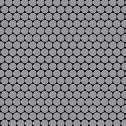 Metal Mosaic Tile Stainless Steel matt grey 1.6mm Penny-S-S-MA