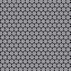 Metal Mosaic Tile Stainless Steel matt grey 1.6mm Penny-S-S-MA
