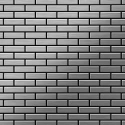 Metal Mosaic Tile Stainless Steel brushed grey 1.6mm PK-S-S-B