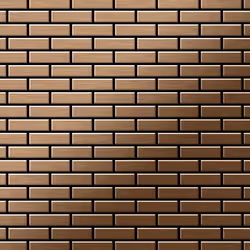 Metal Mosaic Tile Titanium Amber brushed copper 1.6mm PK-Ti-AB