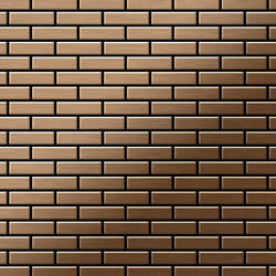 Metal Mosaic Tile Titanium Amber brushed copper 1.6mm PK-Ti-AB