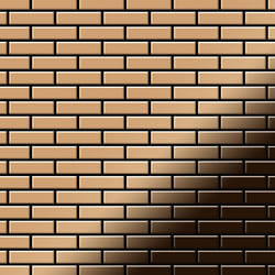 Metal Mosaic Tile Titanium Amber mirror copper 1.6mm PK-Ti-AM