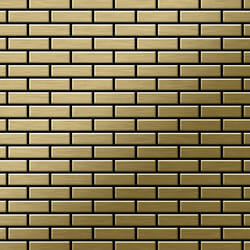Metal Mosaic Tile Titanium Gold brushed gold 1.6mm PK-Ti-GB