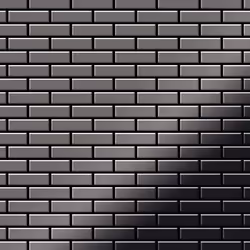 Metal Mosaic Tile Titanium Smoke mirror dark grey 1.6mm PK-Ti-SM