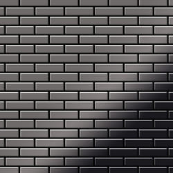 Metal Mosaic Tile Titanium Smoke mirror dark grey 1.6mm PK-Ti-SM
