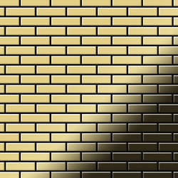 Metal Mosaic Tile Brass mill gold 1.6mm PK-BM