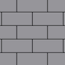 Metal Mosaic Tile Stainless Steel matt grey 1.6mm Subway-S-S-MA