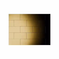 Metal Mosaic Tile Brass mill gold 1.6mm Subway-BM