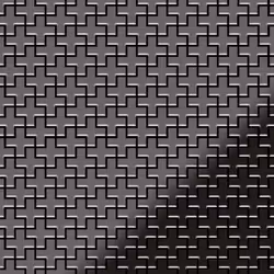 Metal Mosaic Tile Titanium Smoke mirror 1.6mm Swiss Cross-Ti-SM